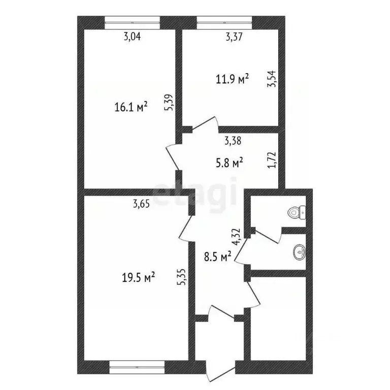 Офис в Амурская область, Благовещенск ул. Ленина, 185 (72 м) - Фото 2