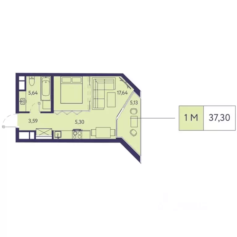 1-к кв. Крым, Ялта муниципальный округ, Виноградное пгт Новая Ливадия ... - Фото 1