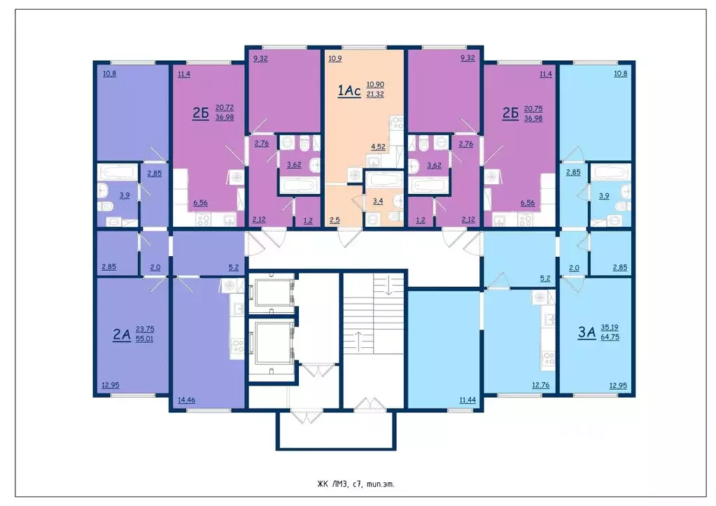 3-к кв. Тверская область, Тверь ул. Левитана, 93А (64.8 м) - Фото 2
