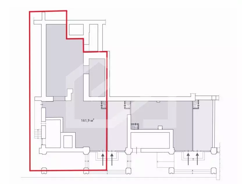 Помещение свободного назначения в Москва Долгоруковская ул., 40 (162 ... - Фото 2