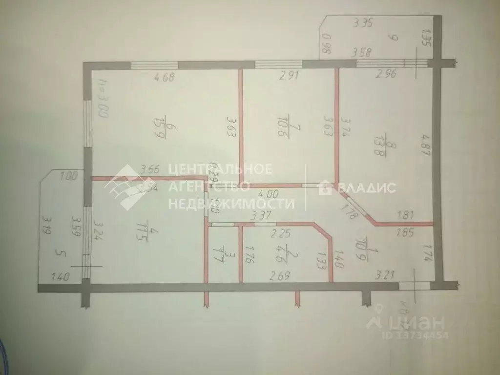 3-к кв. Московская область, Руза Парковая ул., 20 (69.0 м) - Фото 2