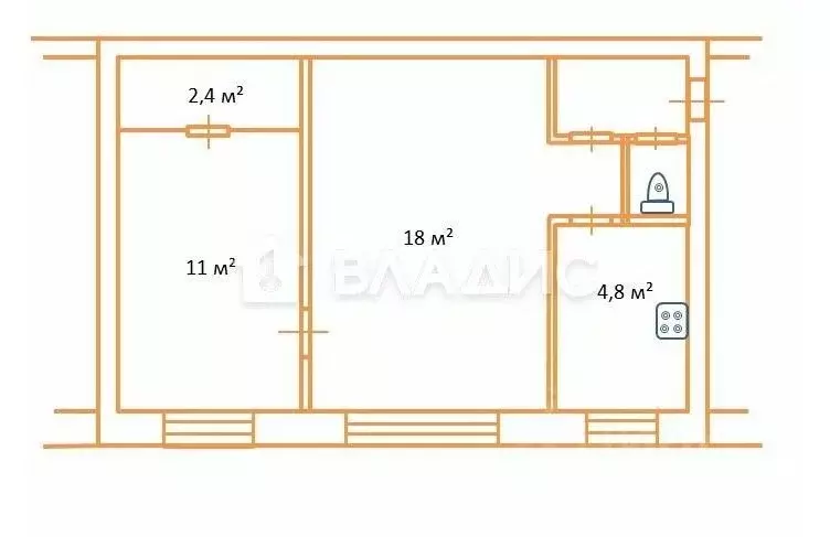 2-к кв. Московская область, Электрогорск Павлово-Посадский городской ... - Фото 1