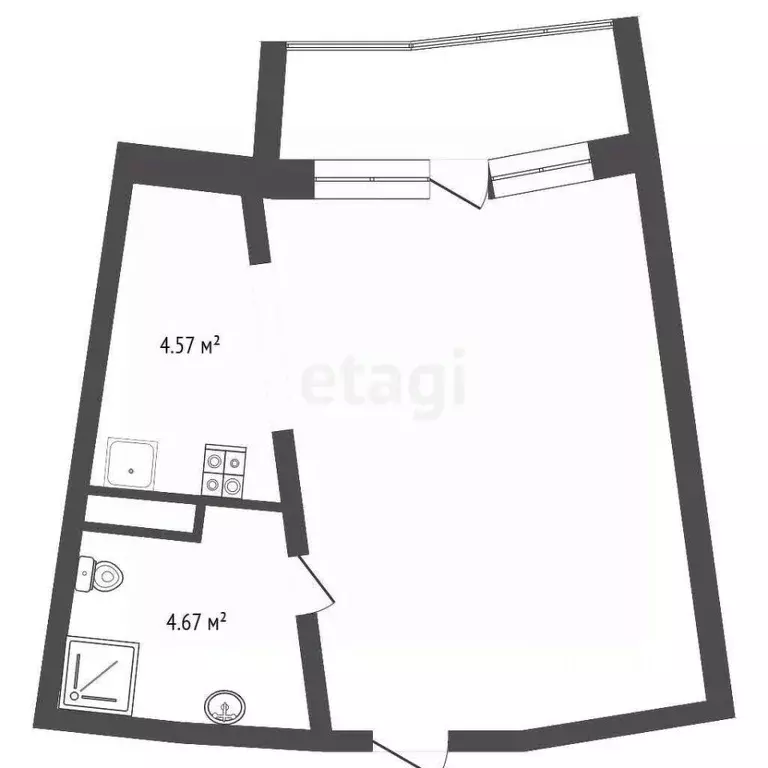 Студия Краснодарский край, Анапа Пионерский просп., 272А (32.5 м) - Фото 2