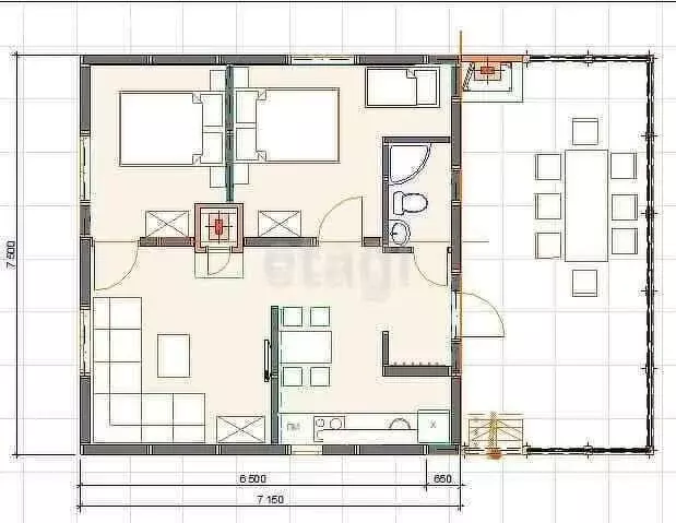 Дом в Якшур-Бодьинский район, село Маяк (74 м) - Фото 1