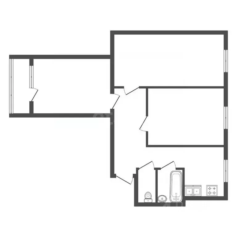 Комната Санкт-Петербург Петергофское ш., 15к2 (14.0 м) - Фото 2
