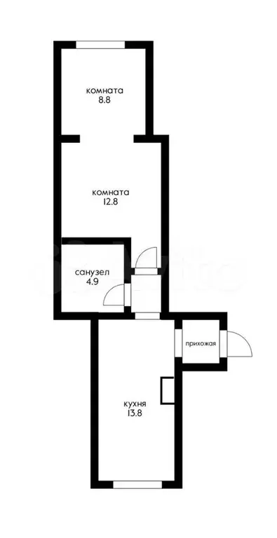 1-к. квартира, 48 м, 1/9 эт. - Фото 0