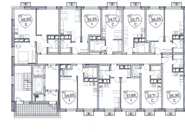 2-к кв. Москва Дегунинская ул., 9к1 (48.8 м) - Фото 1