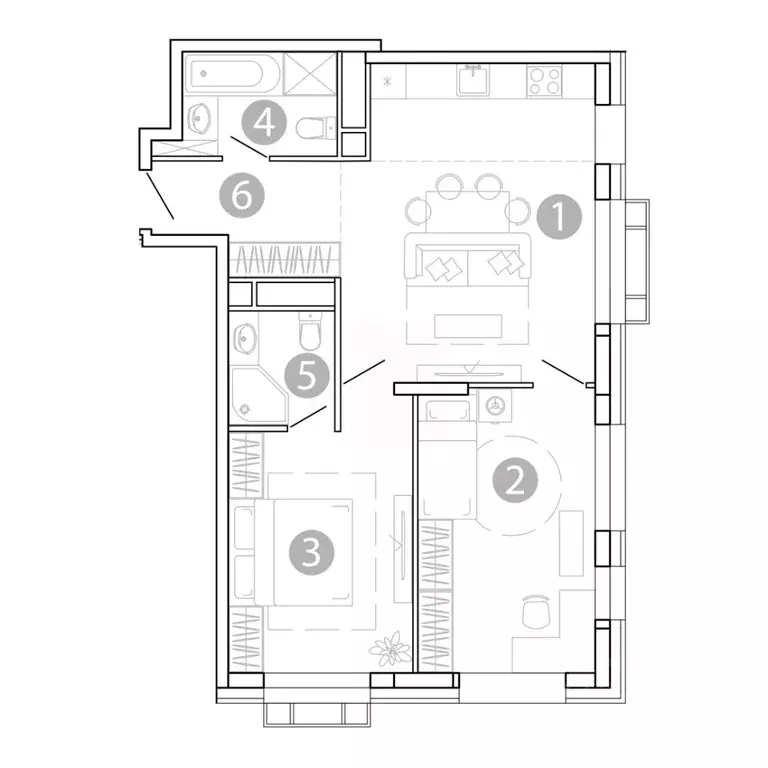 3-к кв. Забайкальский край, Чита 1-я Коллективная ул., 6 СТР (63.72 м) - Фото 0