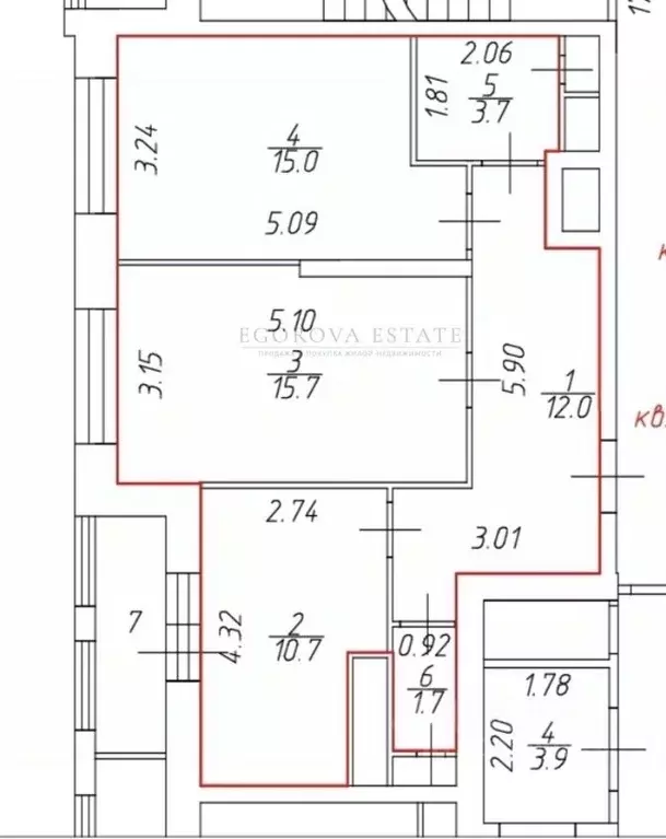 2-к кв. Москва Рябиновая ул., 3к1 (59.0 м) - Фото 1
