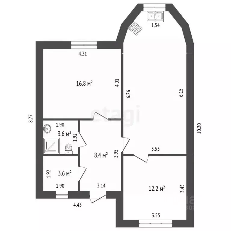 Дом в Омская область, Шербакуль рп ул. Советская, 100 (76 м) - Фото 2