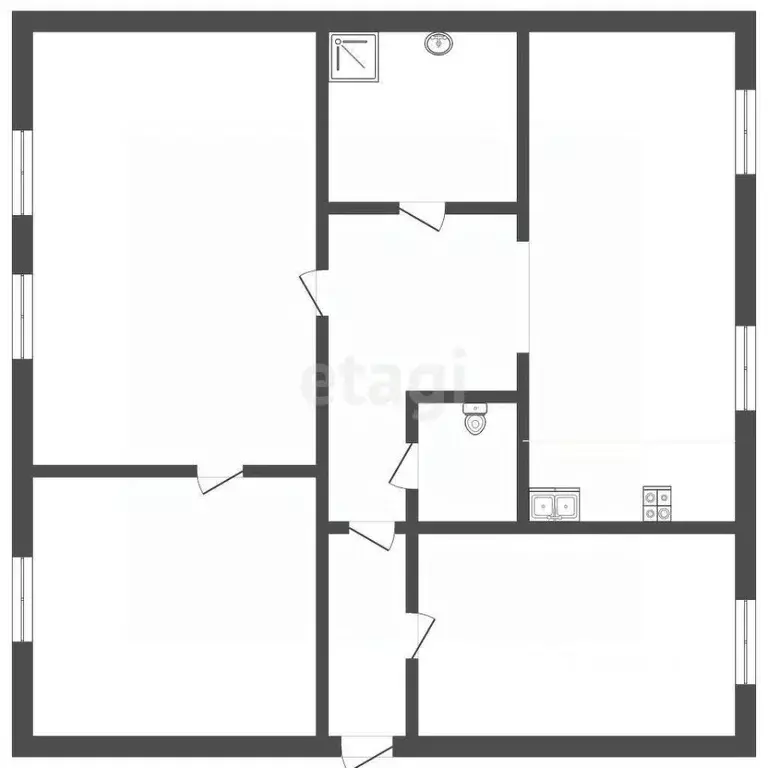 Дом в Владимирская область, Меленки ул. Каманина, 32 (49 м) - Фото 1