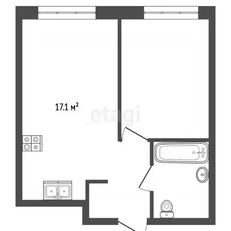 1-к кв. Свердловская область, Екатеринбург пер. Полимерный, 9 (36.1 м) - Фото 2