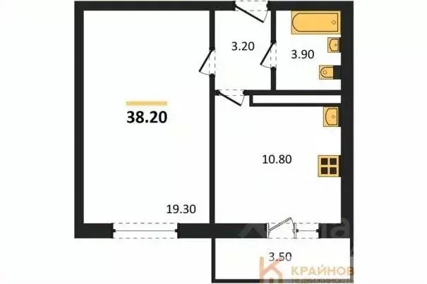 1-к кв. Воронежская область, Воронеж ул. Шидловского, 38 (38.2 м) - Фото 0