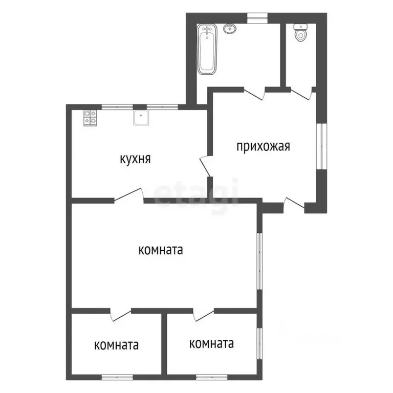 Дом в Тульская область, Тула Самокатная ул., 15 (64 м) - Фото 1