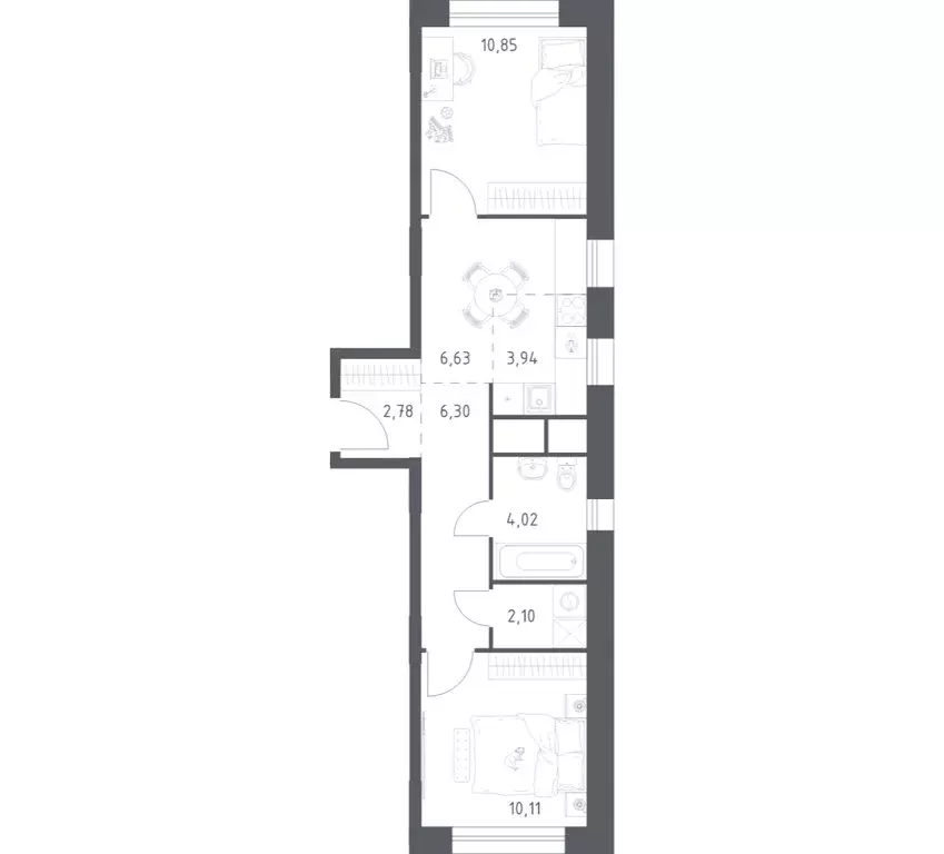 2-комнатная квартира: Московская область, Балашиха, микрорайон Новое ... - Фото 1