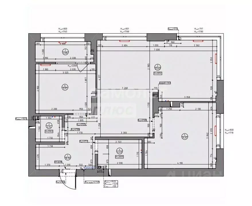 3-к кв. Новосибирская область, Новосибирск Военная ул., 51 (71.4 м) - Фото 1