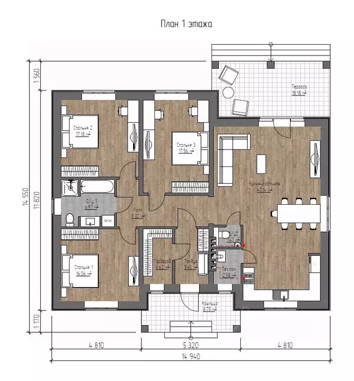 Дом в Рязанская область, Рязанский муниципальный округ, д. Полково ул. ... - Фото 2