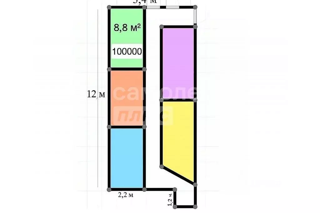 Торговая площадь в Москва Уральская ул., 1 (9 м) - Фото 1