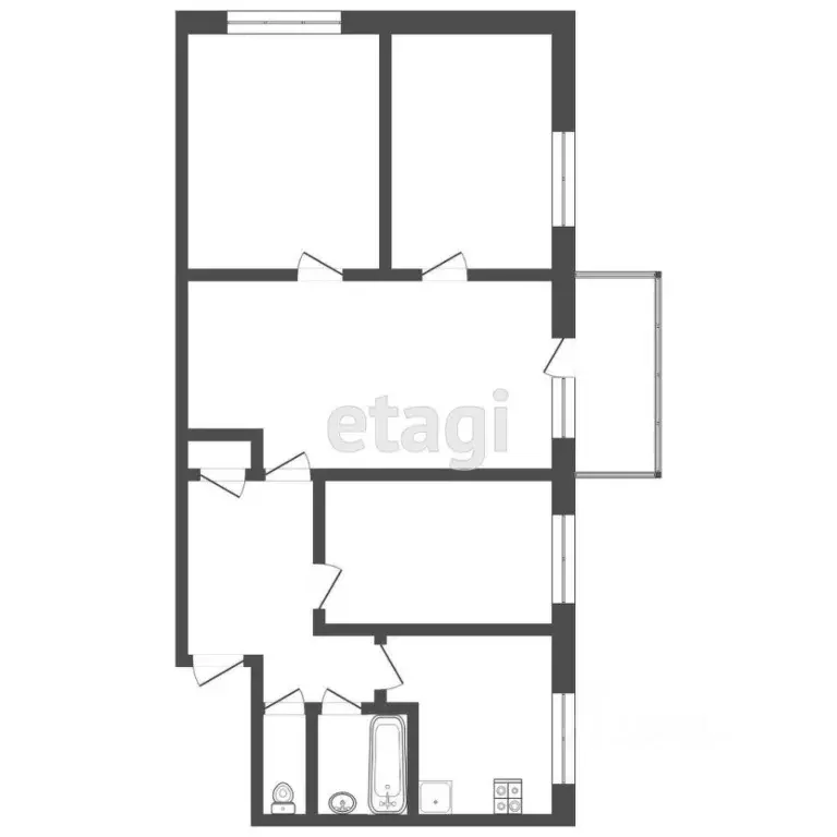 4-к кв. Мордовия, Саранск ул. Полежаева, 62А (64.0 м) - Фото 2