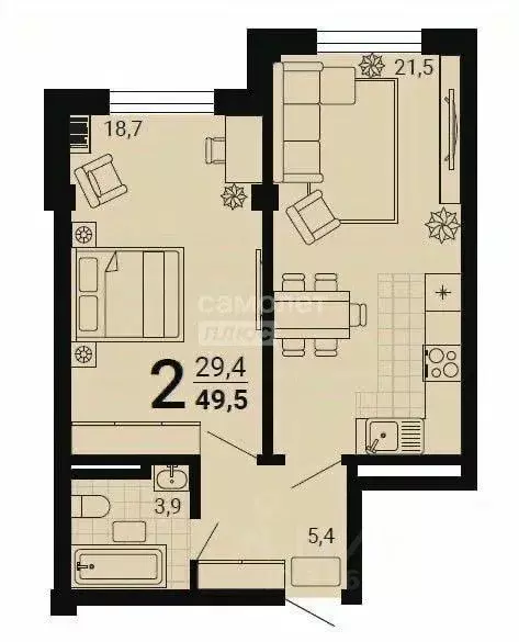 1-к кв. Дагестан, Дербентский район, с. Джалган ул. Дагестанская, 24 ... - Фото 2