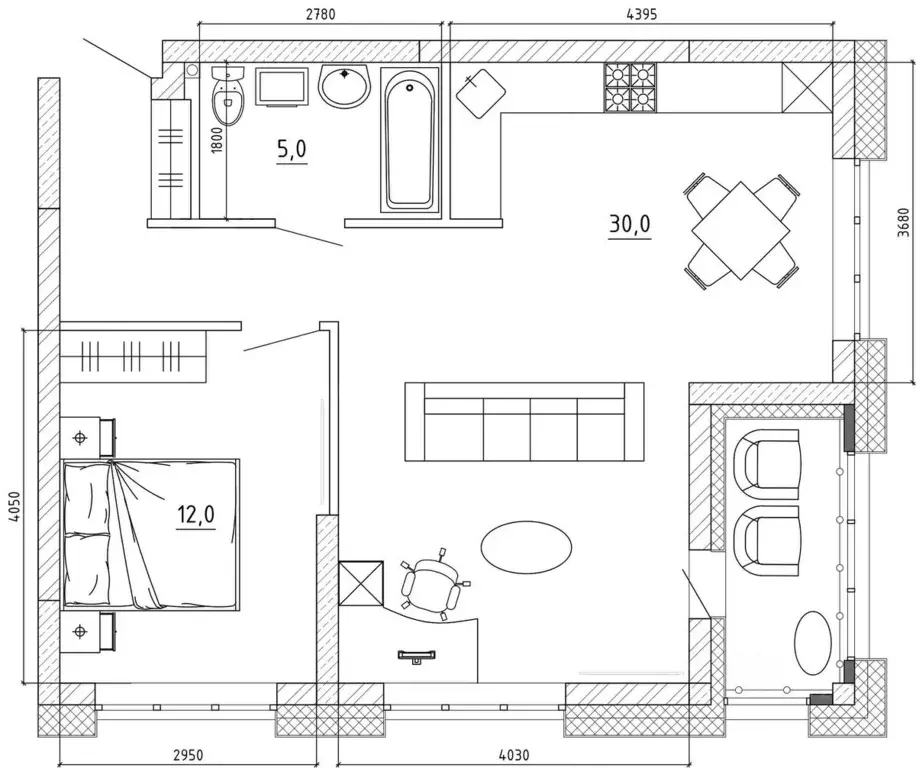3-к кв. Кемеровская область, Кемерово ул. Терешковой, 39Б (60.5 м) - Фото 1