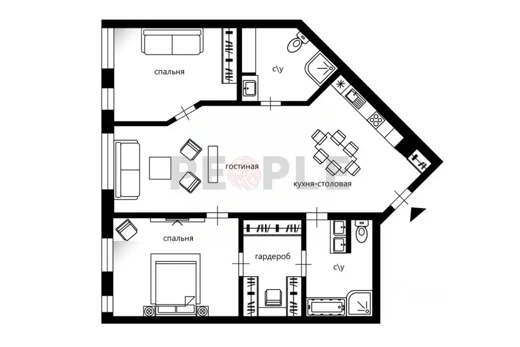 3-к кв. Москва Мосфильмовская ул., 8с1 (107.0 м) - Фото 2