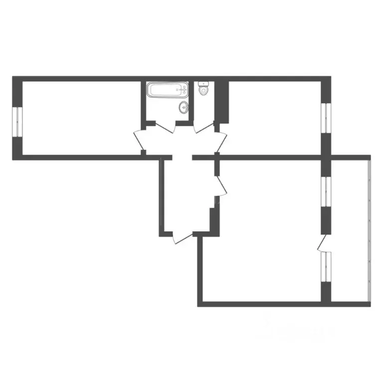 2-к кв. Тюменская область, Тюмень ул. Казачьи луга, 9 (59.2 м) - Фото 1