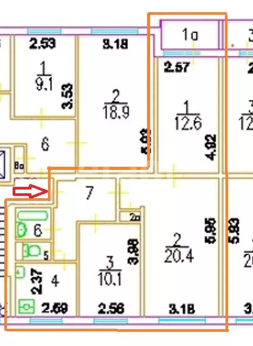 3-комнатная квартира: Москва, Профсоюзная улица, 140к3 (62 м) - Фото 1