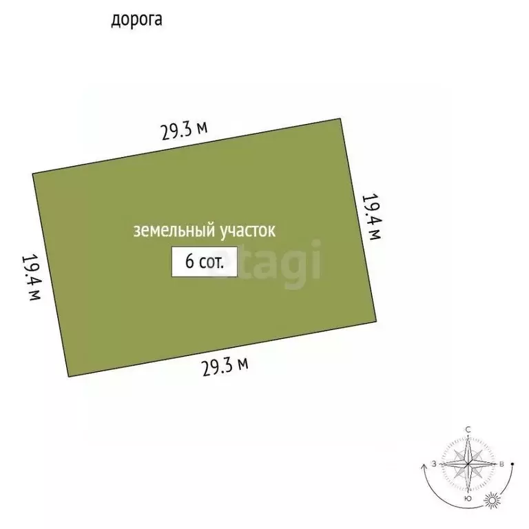 Участок в Крым, Феодосия Колос СПК, ул. Средняя (6.0 сот.) - Фото 2