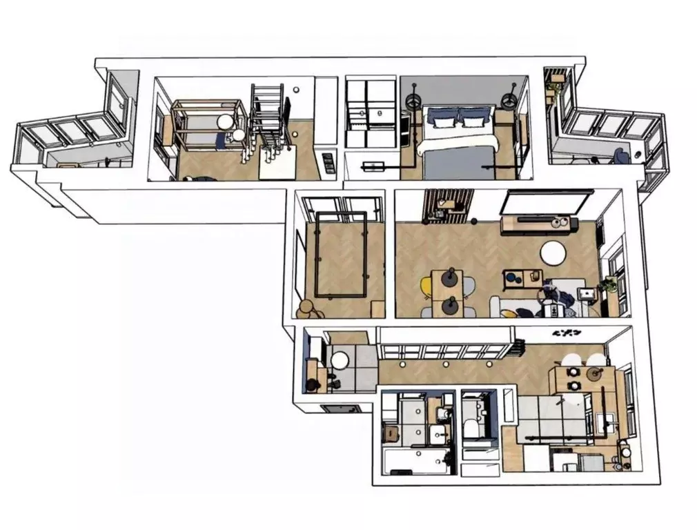 3-к кв. Москва просп. Маршала Жукова, 35К1 (75.0 м) - Фото 2