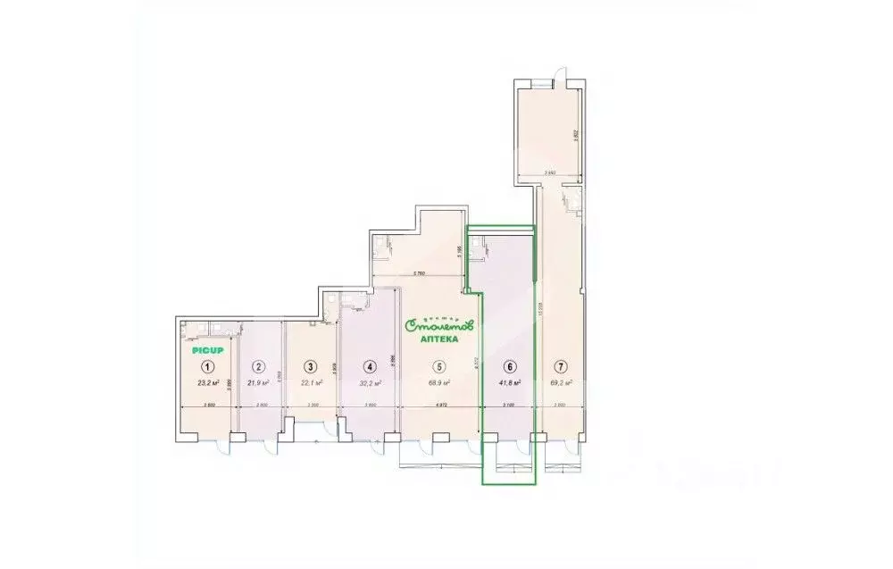 Помещение свободного назначения в Москва Ярославское ш., 2К2 (42 м) - Фото 2