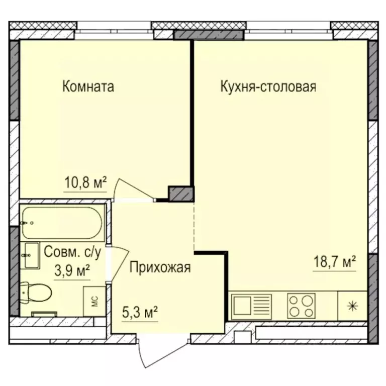 1-к кв. Удмуртия, Ижевск Буммаш жилрайон, Покровский жилой комплекс ... - Фото 1