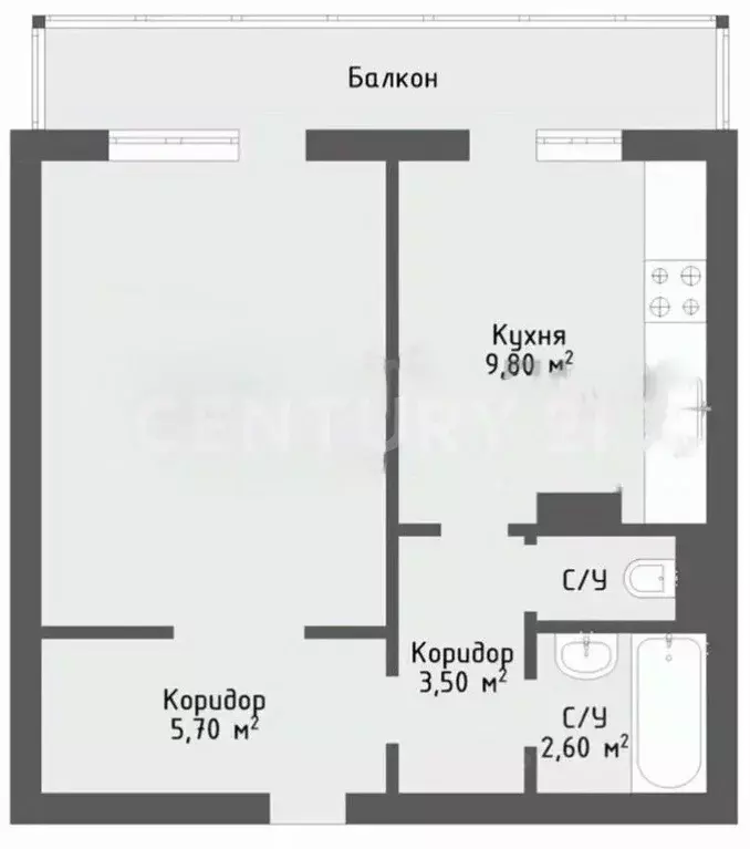 1-к кв. Липецкая область, Липецк Лебедянское ш., 4Б (39.0 м) - Фото 1