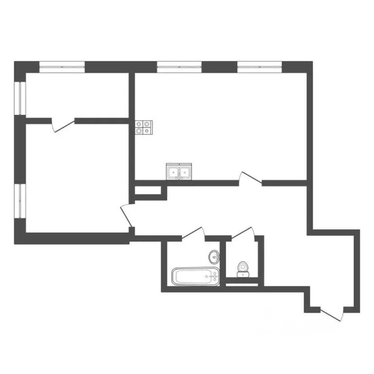 1-к кв. Тюменская область, Тюмень ул. Мельникайте, 36к2 (52.6 м) - Фото 1
