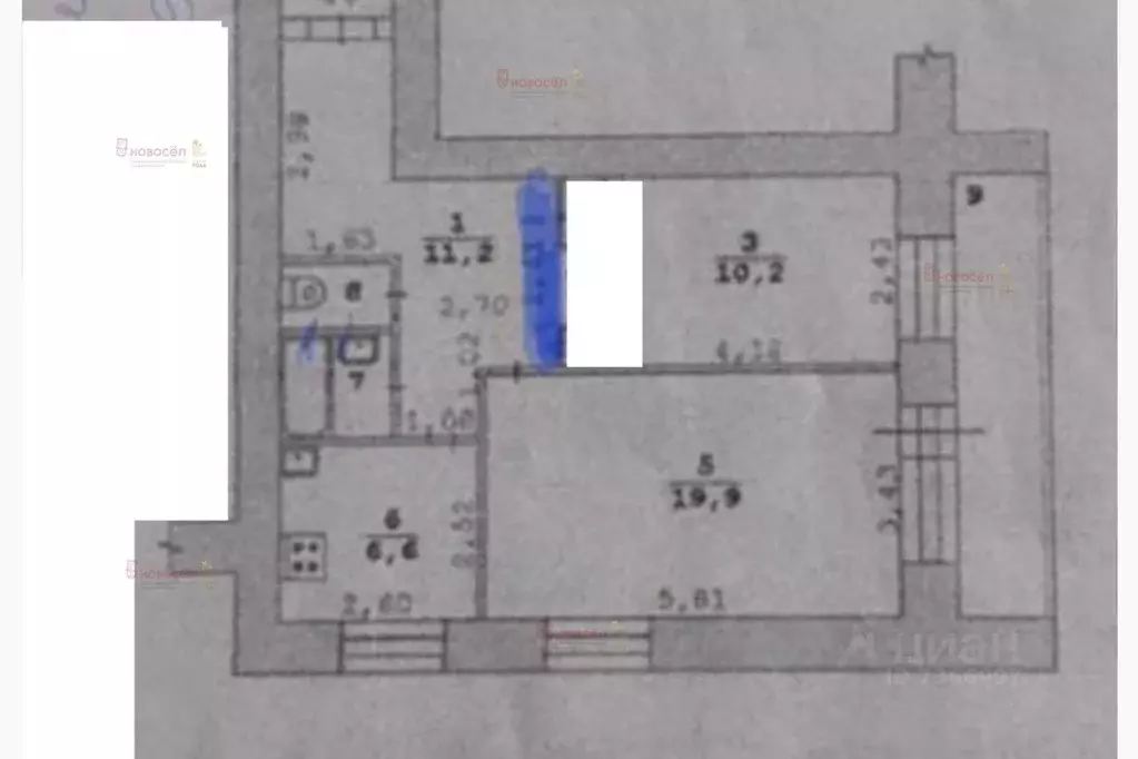 2-к кв. Свердловская область, Екатеринбург ул. Косарева, 11 (52.3 м) - Фото 1