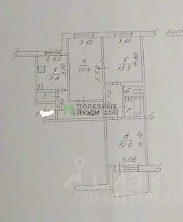 3-к кв. Орловская область, Орел ул. 8 Марта, 21 (66.7 м) - Фото 2