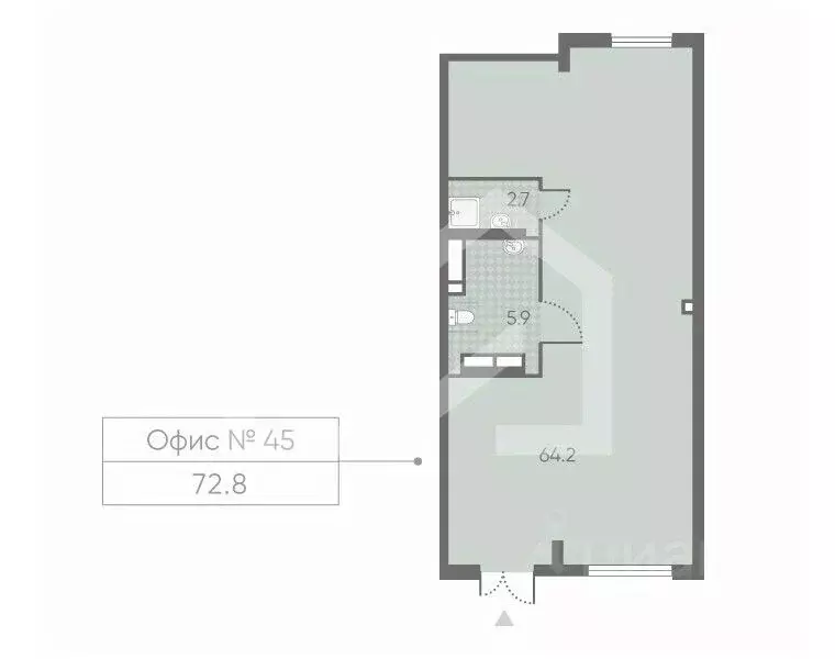 Помещение свободного назначения в Москва Производственная ул., 17 (73 ... - Фото 2