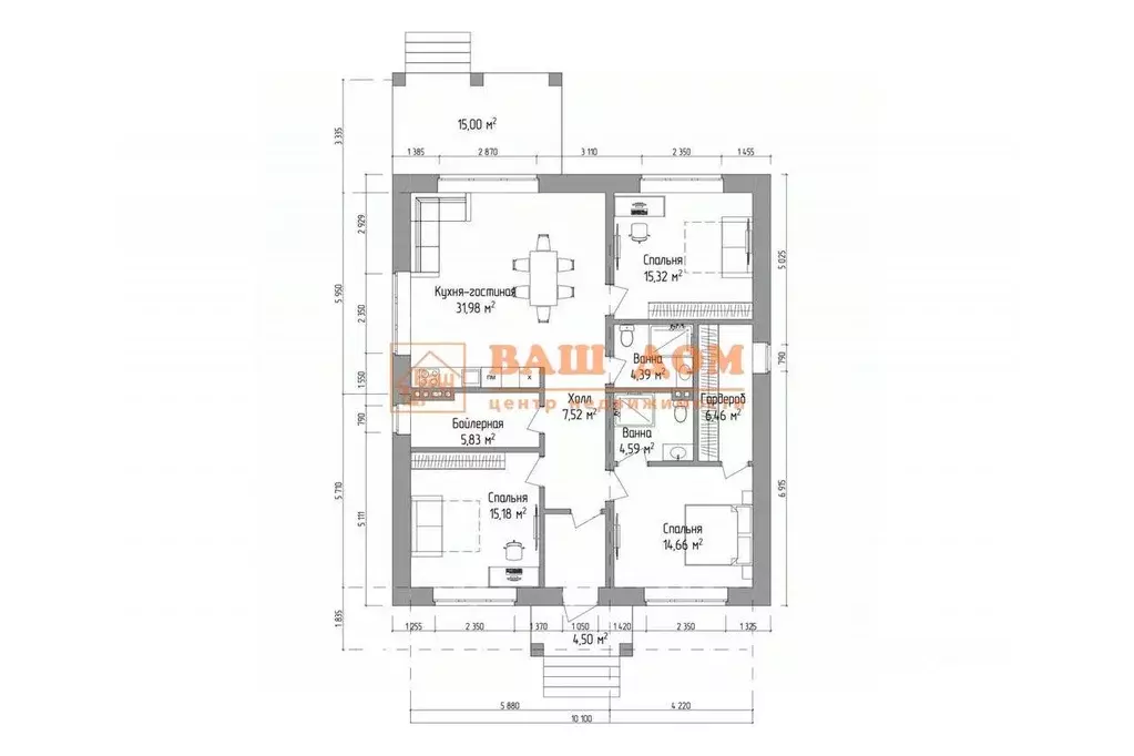 Дом в Тульская область, Тула городской округ, пос. Молодежный, ... - Фото 2