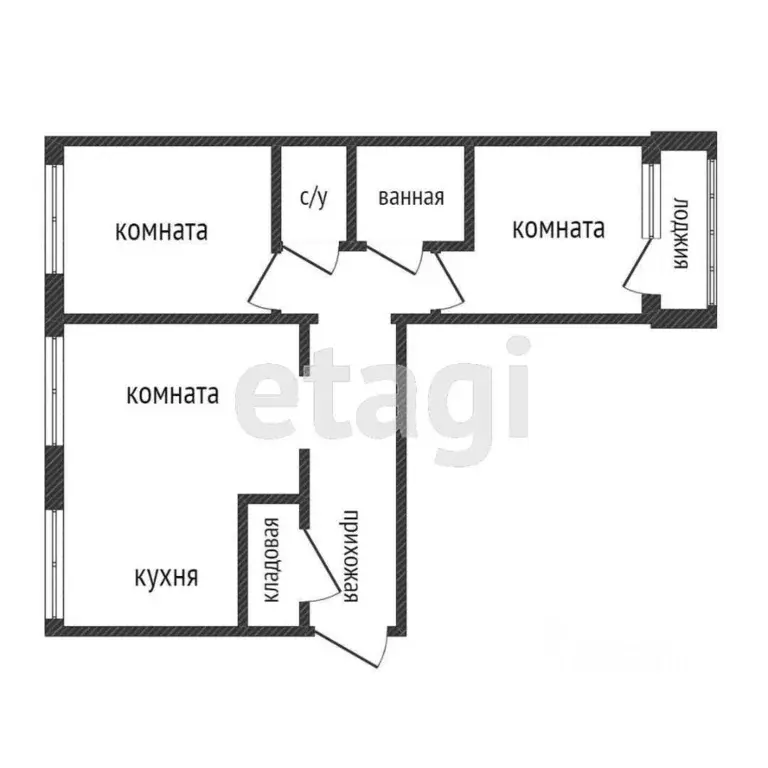 3-к кв. Приморский край, Владивосток ул. Ладыгина, 11 (67.5 м) - Фото 1