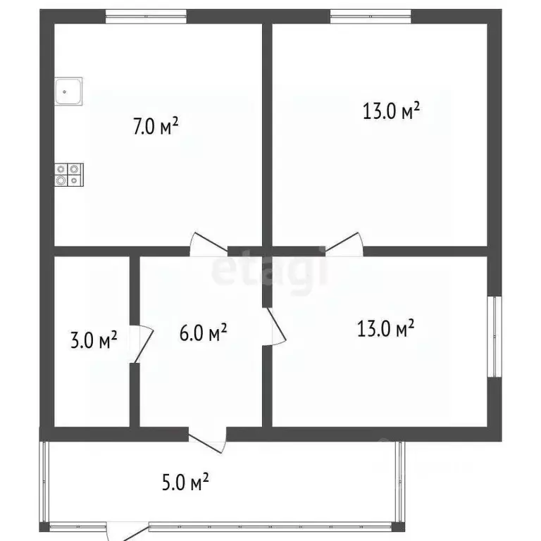 Дом в Калужская область, Сухиничский район, Юрьево с/пос, д. Глазово ... - Фото 2