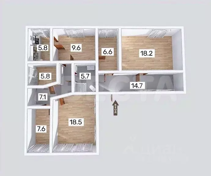 Дом в Омская область, Омск Порт-Артур мкр, ул. 11-я Марьяновская (100 ... - Фото 2