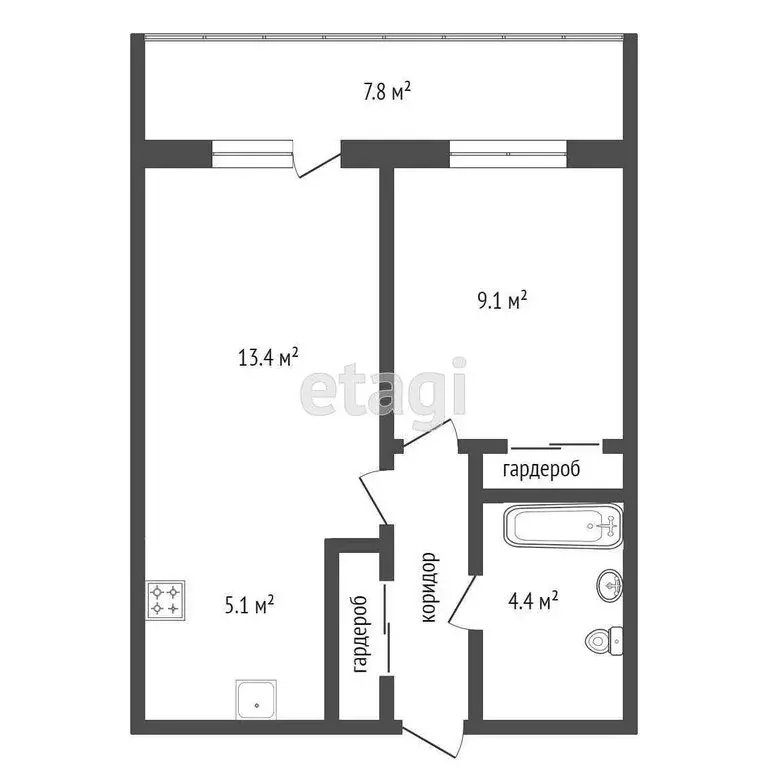 2-комнатная квартира: Пермь, улица Сергея Есенина, 9Ак1 (40.1 м) - Фото 0