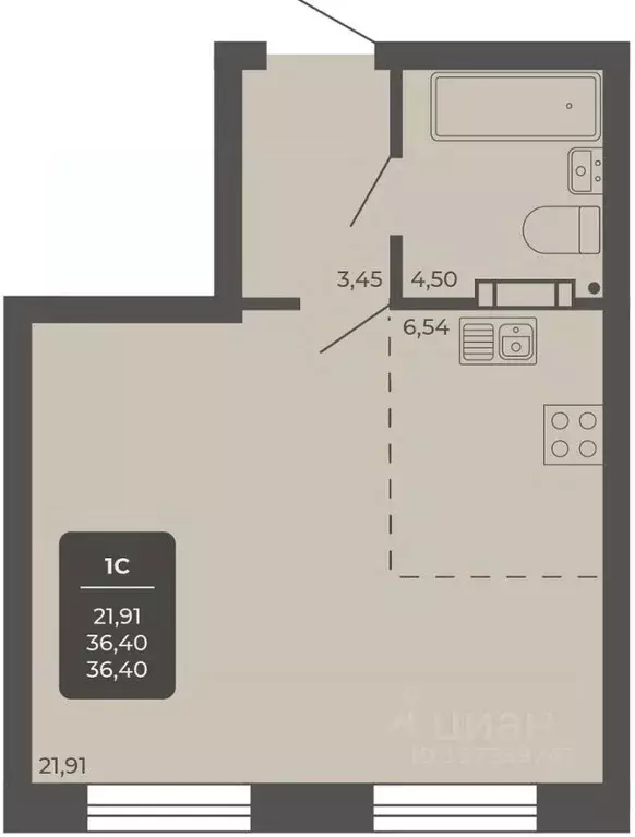 Офис в Новосибирская область, Новосибирск Автогенная ул., 75 (36 м) - Фото 1
