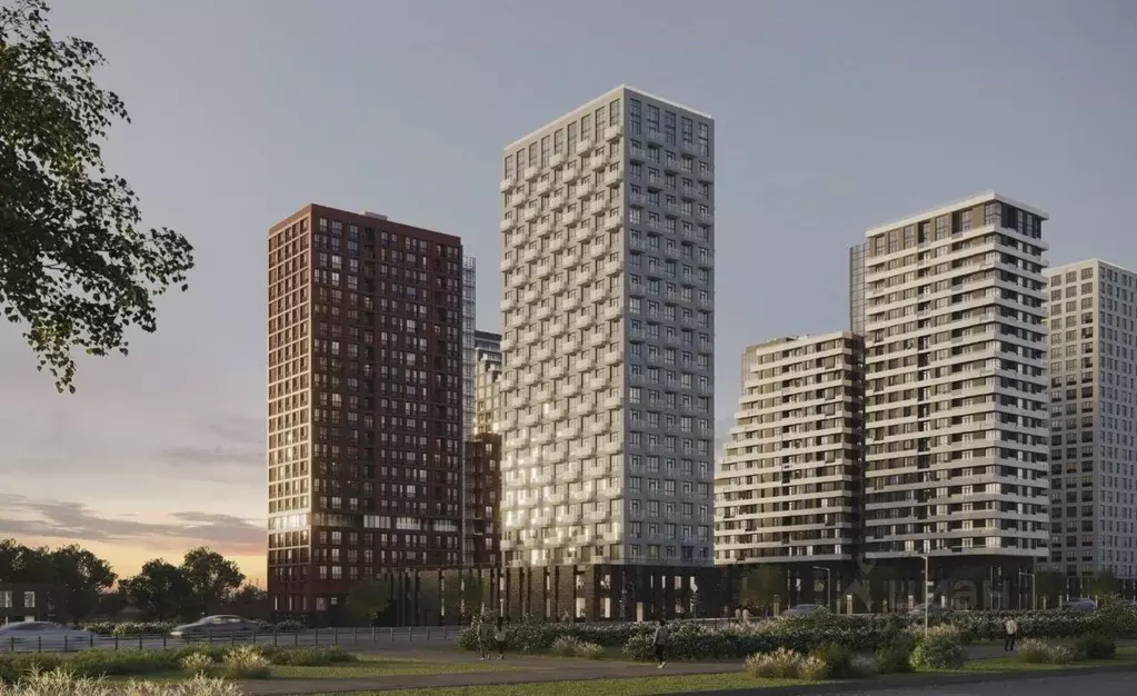 2-к кв. Пензенская область, Пенза Центральный квартал Скала Сити жилой ... - Фото 2