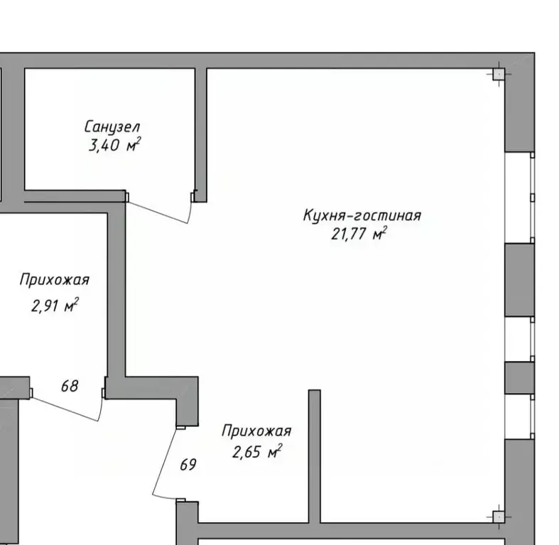 Студия Башкортостан, Уфа ул. Геологов, 53 (28.0 м) - Фото 1