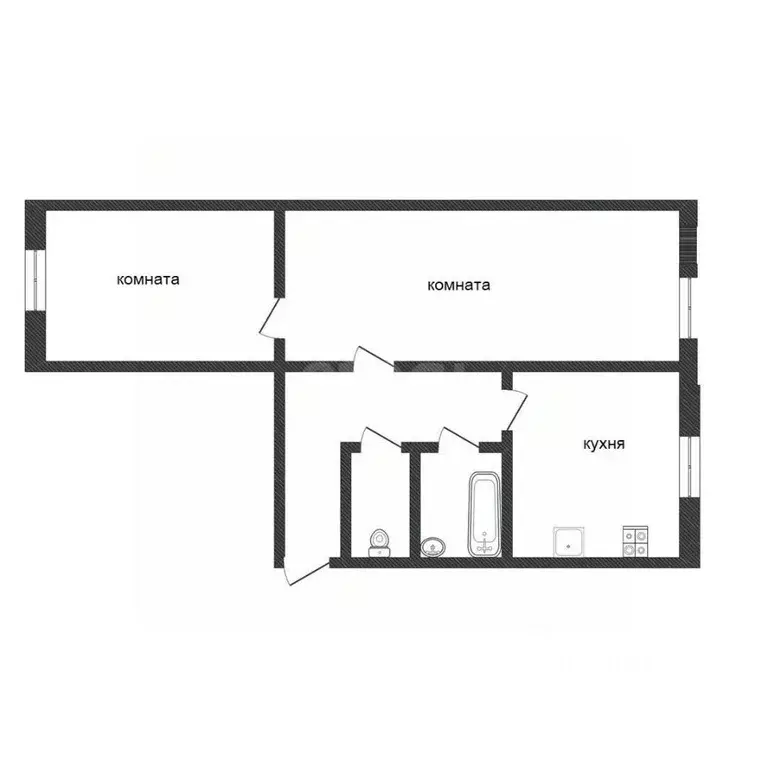 2-к кв. Ленинградская область, Кириши просп. Ленина, 24 (44.0 м) - Фото 2