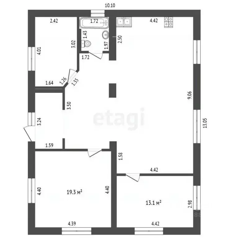 Дом в Орловская область, Орел ул. Калинина, 28 (101 м) - Фото 2