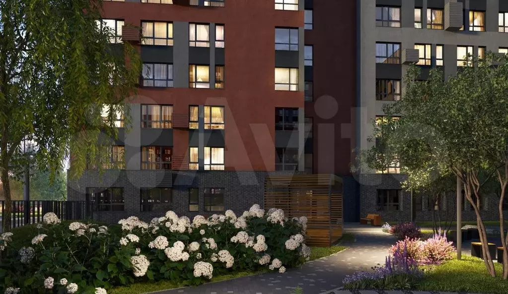 Квартира-студия, 29,6 м, 1/12 эт. - Фото 1