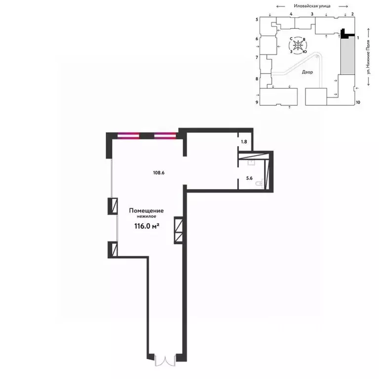 Помещение свободного назначения в Москва Страна.Заречная жилой ... - Фото 2