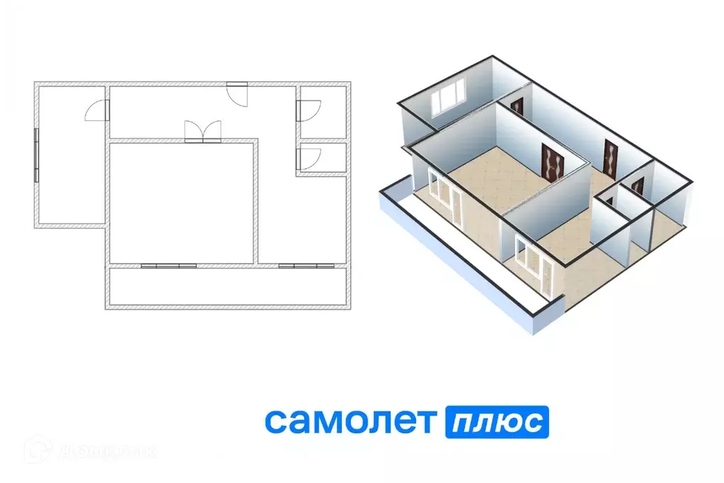 Продаётся 2-к квартира, 58.3 м - Фото 0